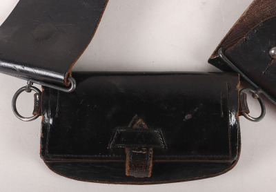 The Rifle Brigade (Prince Consort&rsquo;s Own) Officers Post 1901 Black Leather Pouch Belt and Pouch - 11