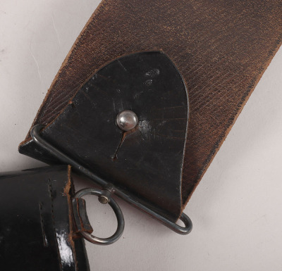 The Rifle Brigade (Prince Consort&rsquo;s Own) Officers Post 1901 Black Leather Pouch Belt and Pouch - 12