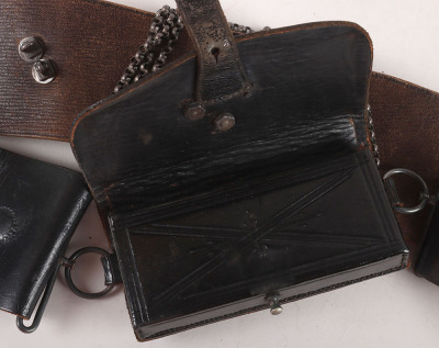 The Rifle Brigade (Prince Consort&rsquo;s Own) Officers Post 1901 Black Leather Pouch Belt and Pouch - 13