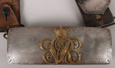 13th Light Dragoons Officers Silver Flap Pouch and Belt 1837-55 - 2