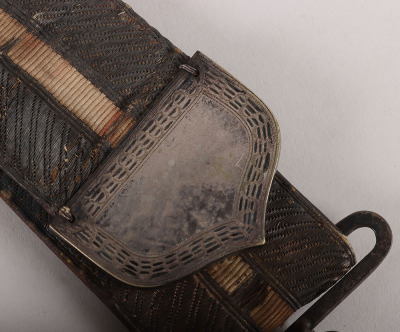 13th Light Dragoons Officers Silver Flap Pouch and Belt 1837-55 - 6