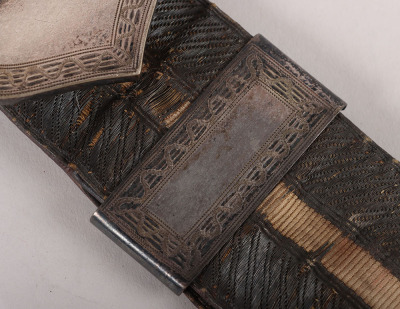 13th Light Dragoons Officers Silver Flap Pouch and Belt 1837-55 - 7