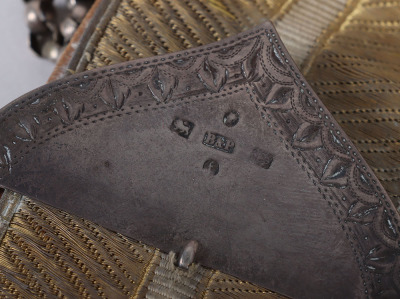 13th Hussars Officers Hallmarked Silver Flap Pouch and Shoulder Belt Post 1861 - 12