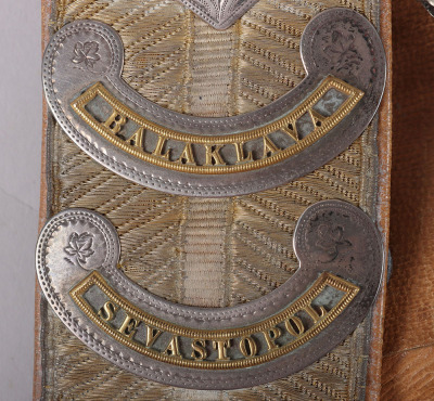 13th Hussars Officers Hallmarked Silver Flap Pouch and Shoulder Belt Post 1861 - 21