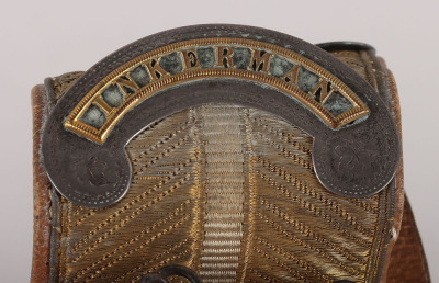 13th Hussars Officers Hallmarked Silver Flap Pouch and Shoulder Belt Post 1861 - 24