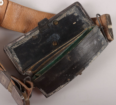 13th Hussars Officers Hallmarked Silver Flap Pouch and Shoulder Belt Post 1861 - 27