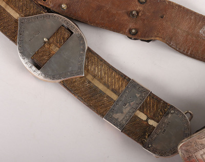 13th Hussars Officers Hallmarked Silver Flap Pouch and Shoulder Belt Post 1861 - 8