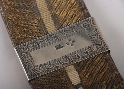 13th Hussars Officers Hallmarked Silver Flap Pouch and Shoulder Belt Post 1861 - 10
