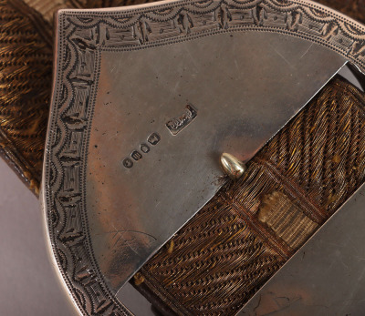 13th Hussars Officers Hallmarked Silver Flap Pouch and Shoulder Belt Post 1861 - 12