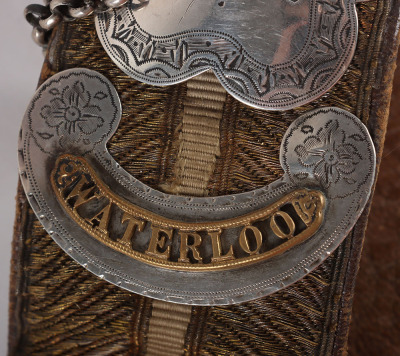 13th Hussars Officers Hallmarked Silver Flap Pouch and Shoulder Belt Post 1861 - 20