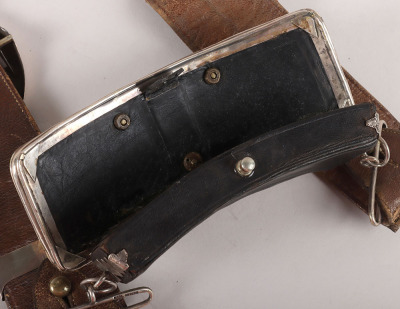 13th Hussars Officers Hallmarked Silver Flap Pouch and Shoulder Belt Post 1861 - 23