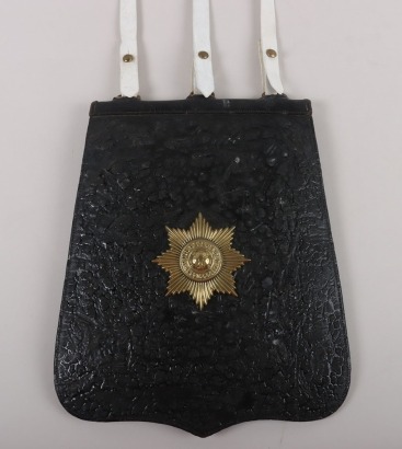4th Royal Irish Dragoon Guards Officers Black Leather Sabretache