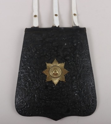 4th Royal Irish Dragoon Guards Officers Black Leather Sabretache