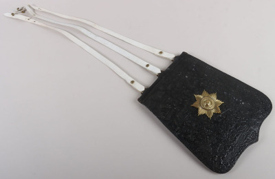 4th Royal Irish Dragoon Guards Officers Black Leather Sabretache - 11