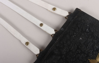 4th Royal Irish Dragoon Guards Officers Black Leather Sabretache - 12