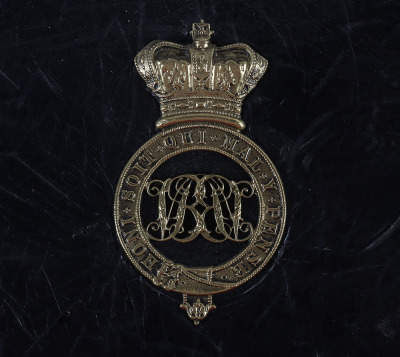 Grenadier Guards Field Officers Black Leather Sabretache - 2