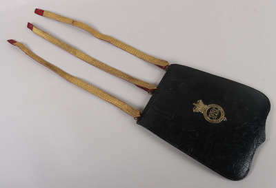 Grenadier Guards Field Officers Black Leather Sabretache - 9