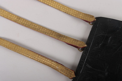 Grenadier Guards Field Officers Black Leather Sabretache - 11