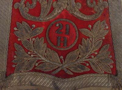 21st Hussars Officers Full Dress Sabretache, circa 1861&ndash;1876 - 4