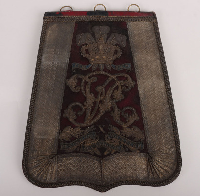 10th (The Prince of Wales&rsquo;s Own Royal) Light Dragoons (Hussars) Full Dress Sabretache, circa 1837-1860