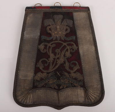 10th (The Prince of Wales&rsquo;s Own Royal) Light Dragoons (Hussars) Full Dress Sabretache, circa 1837-1860