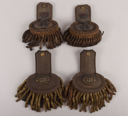 Royal Navy Post 1902 Pair of Epaulettes for Royal Naval Reserve, Junior Rank