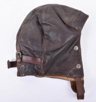 1939 British B-Type Flying Helmet Worn by Paratroopers for Training