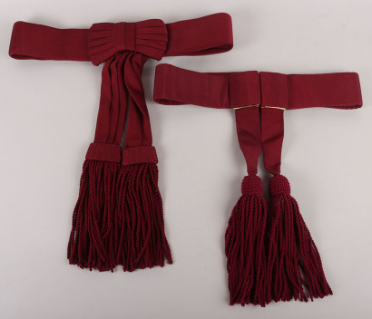 Two Crimson Officers Sashes