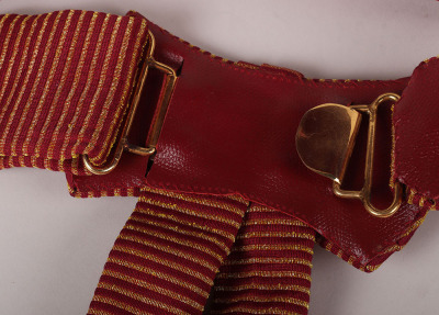 Three Military Officers Levee Dress Waist Belts - 4