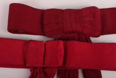 Two Crimson Officers Sashes, - 2