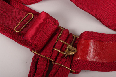 Two Crimson Officers Sashes, - 4
