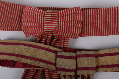 Two Military Officers Levee Dress Waist Belts - 2
