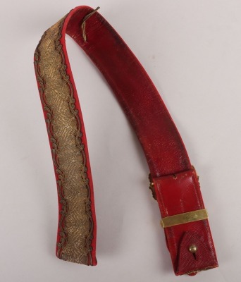 7th The Queen&rsquo;s Own Hussars Edwardian Period Officers Pouch Belt - 6