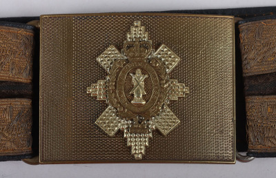 Highland Light Infantry Late Victorian Period Other Ranks Waist Belt - 2
