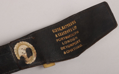 Two Royal Navy Post 1902 Senior Officers Waist Belts - 4