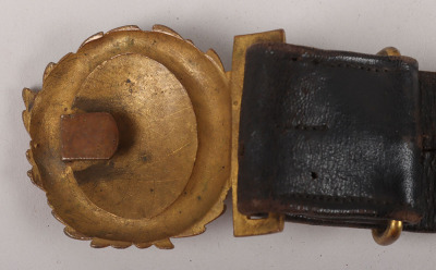 Two Royal Navy Post 1902 Senior Officers Waist Belts - 8