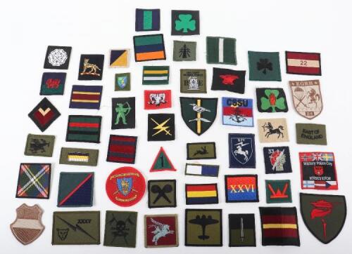 50x Modern British Army Cloth Insignia