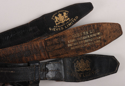 Two Post 1902 Officers Full Dress Waist Belts - 7