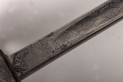 An 1854 Pattern Officers Piquet Weight Sword of the Coldstream Guards by HENRY WILKINSON PALL MALL LONDON No.56297 - 6