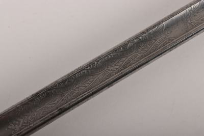 An 1854 Pattern Officers Piquet Weight Sword of the Coldstream Guards by HENRY WILKINSON PALL MALL LONDON No.56297 - 9