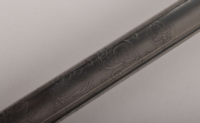 An 1854 Pattern Officers Piquet Weight Sword of the Coldstream Guards by HENRY WILKINSON PALL MALL LONDON No.56297 - 10