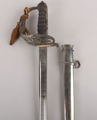 An 1854 Pattern George 5th Coldstream Guards Officers Sword of Brigadier L. M. Biggs CVO, DSO, MC & bar,