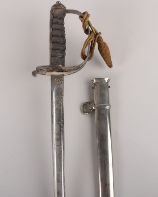 An 1854 Pattern George 5th Coldstream Guards Officers Sword of Brigadier L. M. Biggs CVO, DSO, MC & bar, - 2