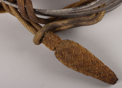An 1854 Pattern George 5th Coldstream Guards Officers Sword of Brigadier L. M. Biggs CVO, DSO, MC & bar, - 5