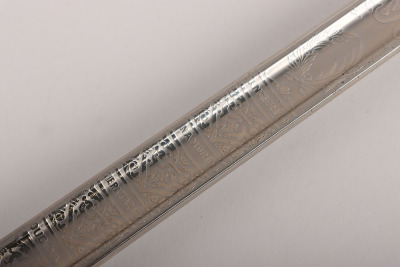 An 1854 Pattern George 5th Coldstream Guards Officers Sword of Brigadier L. M. Biggs CVO, DSO, MC & bar, - 10