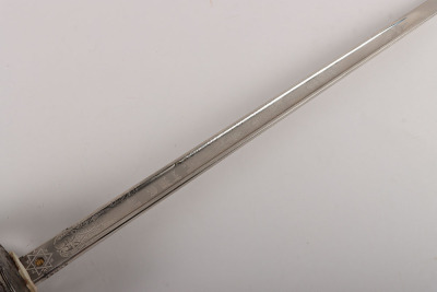 An 1854 Pattern George 5th Coldstream Guards Officers Sword of Brigadier L. M. Biggs CVO, DSO, MC & bar, - 13