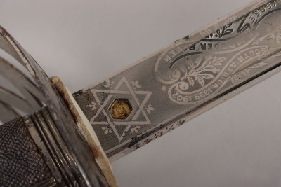 An 1854 Pattern George 5th Coldstream Guards Officers Sword of Brigadier L. M. Biggs CVO, DSO, MC & bar, - 14