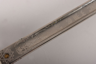 An 1854 Pattern George 5th Coldstream Guards Officers Sword of Brigadier L. M. Biggs CVO, DSO, MC & bar, - 15