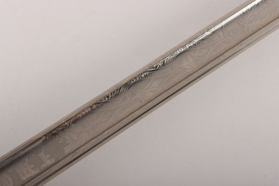An 1854 Pattern George 5th Coldstream Guards Officers Sword of Brigadier L. M. Biggs CVO, DSO, MC & bar, - 16