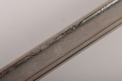 An 1854 Pattern George 5th Coldstream Guards Officers Sword of Brigadier L. M. Biggs CVO, DSO, MC & bar, - 18